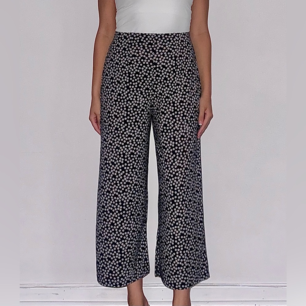 Floral Wide-Leg Pants
